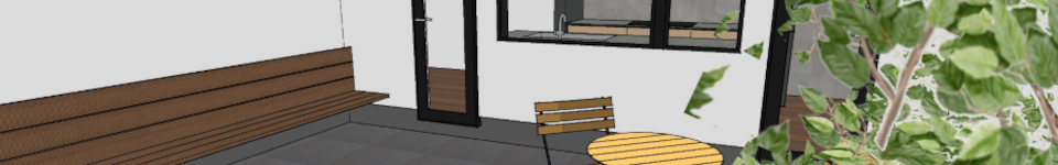 House　小さな家の大きなテラス